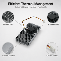 Refroidisseur d'air avec dissipateur thermique et ventilateur PWM, refroidissement par convection forcée active pour CPU, GPU, module d'alimentation, PCB industriel, OEM, ODM