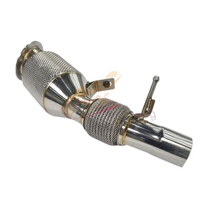 Tuyau d'échappement N20 Downpipe pour <span class=keywords><strong>BMW</strong></span> Série 4 catted F30 <span class=keywords><strong>320i</strong></span> 320xi 328i 328xi Bouclier thermique avec catalyseur à 200 cellules - Product Image 1