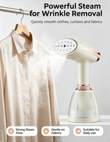 Défroisseur Vapeur Portable 1000W, Fer à Vapeur Vertical Anti-Brûlure 280ml, Mini Défroisseur Électrique pour Vêtements, Idéal Maison et Voyage