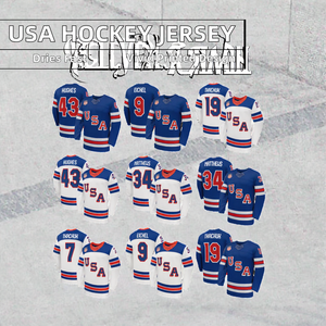 Camiseta de Hockey de EE. UU. para Hombre, Impresión por Transferencia de Calor, 19 Matthew Tkachuk, 34 Auston Matthews, 43 Quinn Hughes, 9 Jack Eichel, 7 Brady Tkachuk - Product Image 2