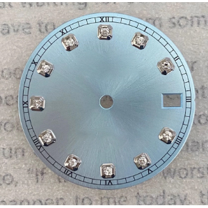 Esfera de reloj de 28.5mm con efecto sol y diamantes, accesorio modificado para movimiento mecánico NH35 NH36, piezas de reloj - Product Image 3