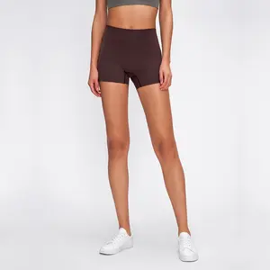 S2046 donne all'ingrosso Fitness Yoga pantaloni corti da palestra allenamento Yoga donna vita alta lulu sport pantaloncini da corsa