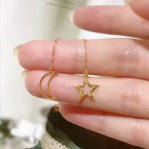Xinfly Joyería al por Mayor para Mujer, Collares y Aretes de Oro Amarillo Puro de 18K AU750 para Mujer y Niña - Product Image 2