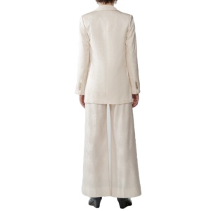 HANNAH-pantalones de cintura alta para hombre, prenda de vestir, con ajuste Regular, de cintura alta, color blanco, con nombre de marca - Product Image 2