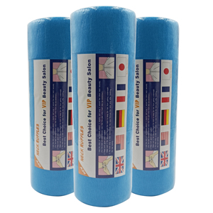 Carta per il collo salone di bellezza 80g strisce di avvolgimento blu Ruffles Roll Neck Strips Ruffles parrucchiere colorato per il salone - Product Image 1