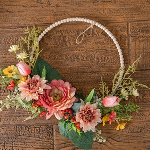 CallaFloral ผนังดอกไม้ประดิษฐ์แบบแขวนทรงกลม ผ้าพลาสติกถักทอ ตกแต่งบ้าน งานแต่งงาน รุ่น CF01483A - Product Image 3