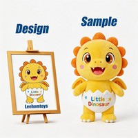 Peluche Dinosaure/Dragon Vert Adorable Assis, Jouet en Coton PP Doux, Poupée de Dessin Animé, Doudou, Logo Personnalisé OEM, Marque Leehom, Enfants