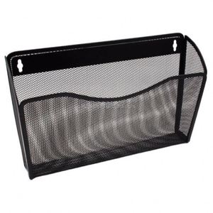 Wall Mount <b>File</b> Holder Metal Mesh Single Pocket Hanging <b>File</b> <b>Organizer</b> Magazine Folder Basket - Product Image 3
