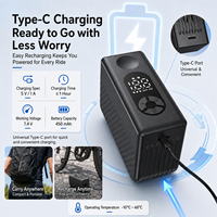 New Arrival Easy Carry 120PSI Automatic High Pressure Tire Inflator Portable Air Compressor Bicycle Pump ABS Digital Pressure