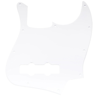 Plaque de protection (pickguard) blanche 1 pli à 10 trous pour guitare basse J, pour guitare électrique jazz 4 cordes