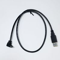 Maßgefertigtes USB 2.0 Stecker auf USB-C Typ-C 3A Schnellladekabel mit Geflechtummantelung und 90-Grad-Winkel für Datenübertragung