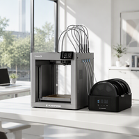 Imprimante 3D Flashforge nouvelle génération, 4 couleurs, haute vitesse 600 mm/s, compatible PLA, volume d'impression 220x220x240 mm, connectivité USB/Wi-Fi