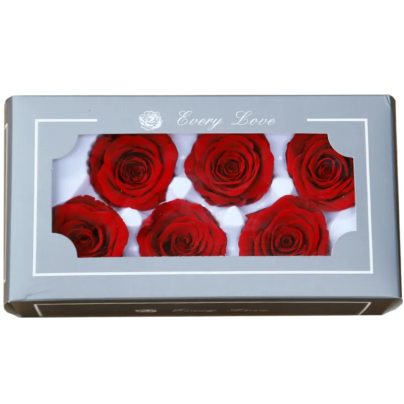 Factory direct supply preserved roses white japan rose heads