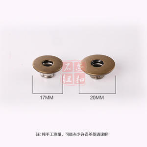 Hollow Movable Hook <b>Button</b> Brass 17mm 20mm Round <b>Jeans</b> <b>Button</b> Nickel Free T Shaped Buckle - Product Image 1