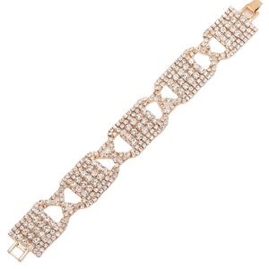 ESTILO ÚNICO DE ORO mujer diamante tenis pulsera para mujer - Product Image 1