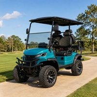 Voiturette de golf électrique Creek Valley Park 2, 4 ou 6 places, moteur AC 72V 7.5KW, batterie au lithium, pour les balades en nature, les parcours de randonnée et les supports de signalisation