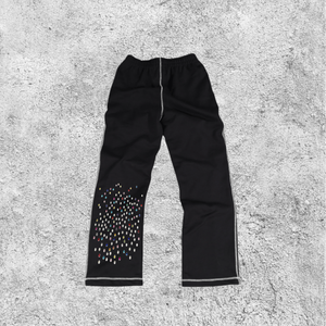 Pantalones para correr transpirables antibolitas transpirables de cintura media de mezclilla vintage de moda para hombre - Product Image 3