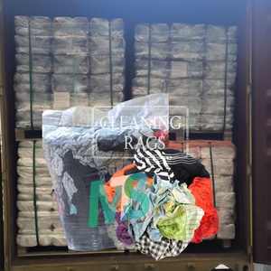 Trapos de Algodón de Alta Calidad para Uso Industrial, Trapos de Camisetas Recicladas de Colores Mixtos para Limpieza - Product Image 1