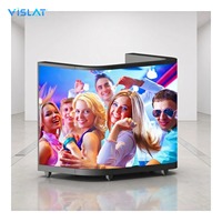 Panneau LED mural d'affichage vidéo couleur VISLAT P1.86 P2 P2.5 pour comptoir d'accueil avec écran LED pour cabine DJ
