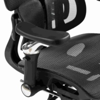 Silla de Oficina Ergonómica Directa de Fábrica, Totalmente de Malla, Respaldo Alto, Reposacabezas Ajustable, Reposabrazos 6D, Giratoria 360°, para Oficina en Casa, Estilo Contemporáneo