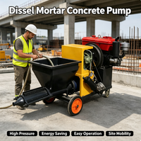 Machine à pulvériser le mortier en gros de Chine, pompe à mortier, équipement de pulvérisation de béton diesel