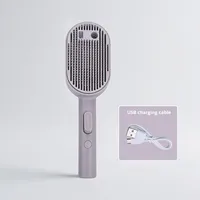 Brosse d'épilation à vapeur pour chat 3 en 1 auto-nettoyante antistatique efficace Peigne de toilettage pour animaux de compagnie pour la salle de bain en plastique