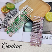Oradour Peignes à cheveux personnalisés en acétate 2025 Portable Afro peigne à dents larges lisseur circulaire pour filles et bébés vente en gros
