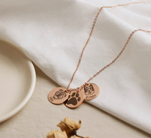 Custom Pet ritratto collana commemorativa regalo di gioielli per amante regalo personalizzato inciso gatto Pet ritratto da foto cane <span class=keywords><strong>mamma</strong></span> - Product Image 4