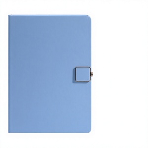 <b>A5</b> Saddle Stitching PU Leather <b>Notebook</b> Journal Planner Premium Minimalist Lock Cover Custom Logo Business Gift - Product Image 3