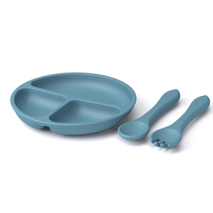 Macio Reutilizável <span class=keywords><strong>Silicone</strong></span> Talheres <span class=keywords><strong>Set</strong></span> para Crianças Cor Sólida Placa Colher Garfo Food Grade Infantil Jantar <span class=keywords><strong>Ware</strong></span> - Product Image 5