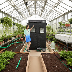 Kit de culture en serre 2x4 pieds avec 8 emplacements pour plantes, système hydroponique pour culture intérieure et équipement d'irrigation - Product Image 2