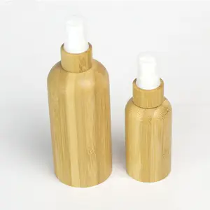 Spot bamboo and wood bottle spray cap 5ml 15ml 30ml 50ml 100ml glass bottle