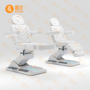 Lujo tailandés espalda Headspa portátil 4 motores eléctrico calentado elevador ajustable grandes mesas de masaje cama con agujero - Product Image 1