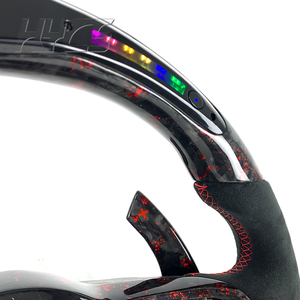 Volant en fibre de carbone forgé pour l'intérieur de la voiture pour Volkswagen <span class=keywords><strong>Golf</strong></span> MK5 Volkswagen Arteon Polo GTI <span class=keywords><strong>GTD</strong></span> VII - Product Image 2