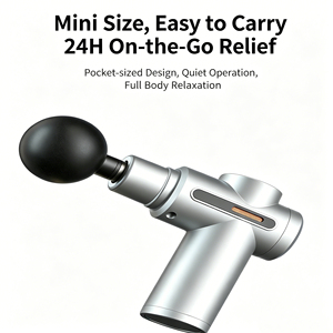 Mini Pistola de Masaje de Percusión para Tejido Profundo con Compresas Frías/Calientes, 6 Niveles de Velocidad, Recargable, Control Remoto Inalámbrico - Product Image 6