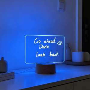 Erasable Transparent Acrylic Message Note Board Diy Creative Gift Rewritable USB 3D <b>Led</b> Night <b>Light</b> With Free Highlighter - Product Image 5