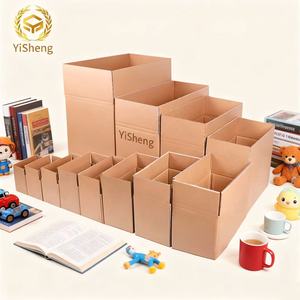 Kraft hộp sóng hai lớp giấy tùy chỉnh in logo thân thiện với môi trường có thể tái chế hộp vận chuyển áp dụng cho các ngành công nghiệp khác nhau - Product Image 1