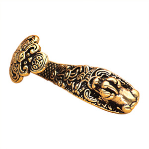 Laiton brave jade ruyi <span class=keywords><strong>bouche</strong></span> morsure lingot dieu bête fortune voiture clé pendentif cadeau décrochage approvisionnement - Product Image 1