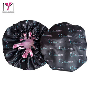 Bonnet de nuit africain surdimensionné en satin, élastique, à dégradé laser, rond et doux, pour protéger les cheveux - Product Image 1