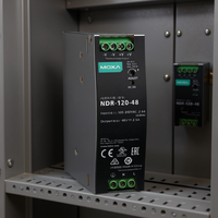Convertisseur AC/DC Moxa Ndr-120-48 100-240Vac vers 48Vdc 2.5A Montage sur rail DIN