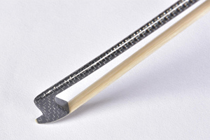 Archet de violon 4/4 en fibre de carbone tressée argentée bien équilibrée, avec crin de cheval de <span class=keywords><strong>Mongolie</strong></span>, haute qualité - Product Image 5