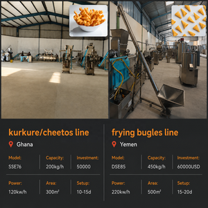 Máquina Automática para Hacer <span class=keywords><strong>Doritos</strong></span>, Tortillas, Nachos y Bugles, Línea <span class=keywords><strong>de</strong></span> Producción <span class=keywords><strong>de</strong></span> Extrusoras <span class=keywords><strong>de</strong></span> Alimentos Fritos y Esponjosos - Product Image 4