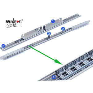 Quincaillerie de meuble en acier laminé à froid de 610mm Mécanismes de glissière de tiroir d'extension coulissante pour tables et meubles - Product Image 4