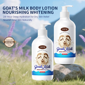 Mélange de <span class=keywords><strong>lait</strong></span> de chèvre biologique et de beurre de karité OEM Nourrit la barrière cutanée Emballage personnalisé disponible <span class=keywords><strong>Lait</strong></span> corporel au <span class=keywords><strong>lait</strong></span> de chèvre - Product Image 2