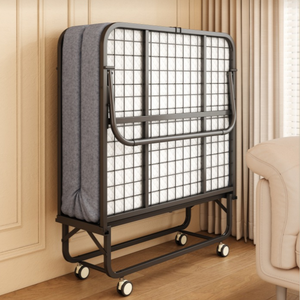 <span class=keywords><strong>Lit</strong></span> pliant portable en métal simple et au design moderne pour adulte <span class=keywords><strong>Lit</strong></span> pliable avec matelas pour bureau <span class=keywords><strong>d</strong></span>'invités - Product Image 5