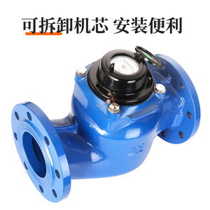 Compteur d'eau multi-jets Ningbo 100 mm à bride en fonte, type à aubes verticales WS80100 - Product Image 4