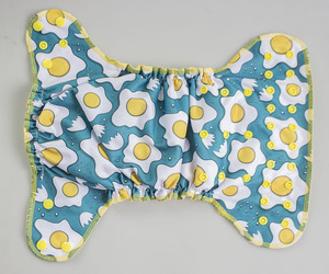 Couches réutilisables en tissu AIO pour bébé, tout en un, lavables pour la <span class=keywords><strong>nuit</strong></span> avec doublure en velours élastique doux et amovible - Product Image 3