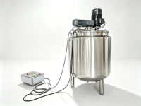 Cuve de mélange et de dispersion à chemise de refroidissement pour revêtement en résine époxy, avec système de raclage, 500L 1000L 2000L