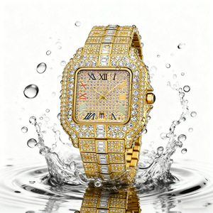 Luxury Men's Moissanite <b>Watch</b> Stainless Steel <b>Watch</b> <b>Mechanical</b> <b>Watches</b> Square Dial Analog Date Sapphire Crystal Wholesale - Product Image 1