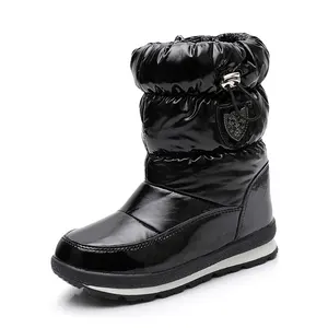 价格便宜俄罗斯羊毛衬里靴子防水户外徒步旅行保暖鞋儿童雪地靴男孩女孩冬季